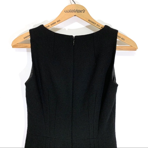 Andrew Gn Black Stretch Wool Sheath Dress - Picture 8 of 8